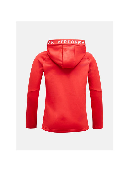 Bluza PEAK PERFORMANCE Rider Zip Hood Junior czerwony - Adventure Sports
