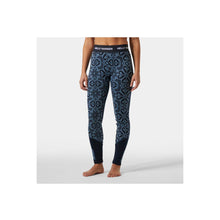 Spodnie damskie HELLY HANSEN W Lifa Merino Midweight Graphic Pant kolor granatowy

