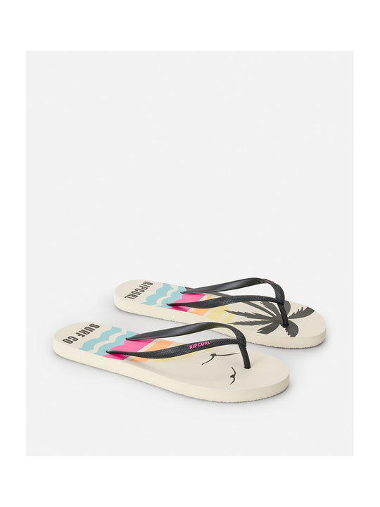 Japonki damskie RIP CURL Mixed Bloom Open Toe brązowe
