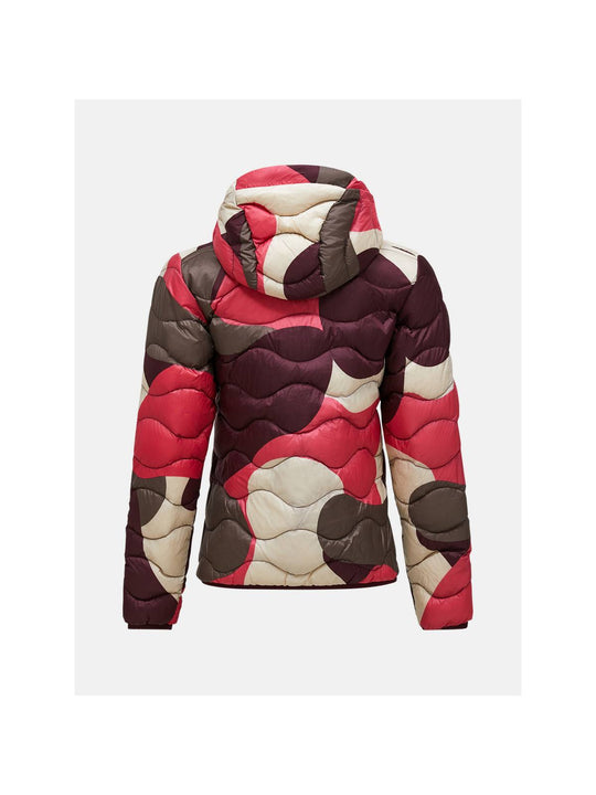 Kurtka damska PEAK PERFORMANCE Helium AOP Down Hood Jacket multikolor
