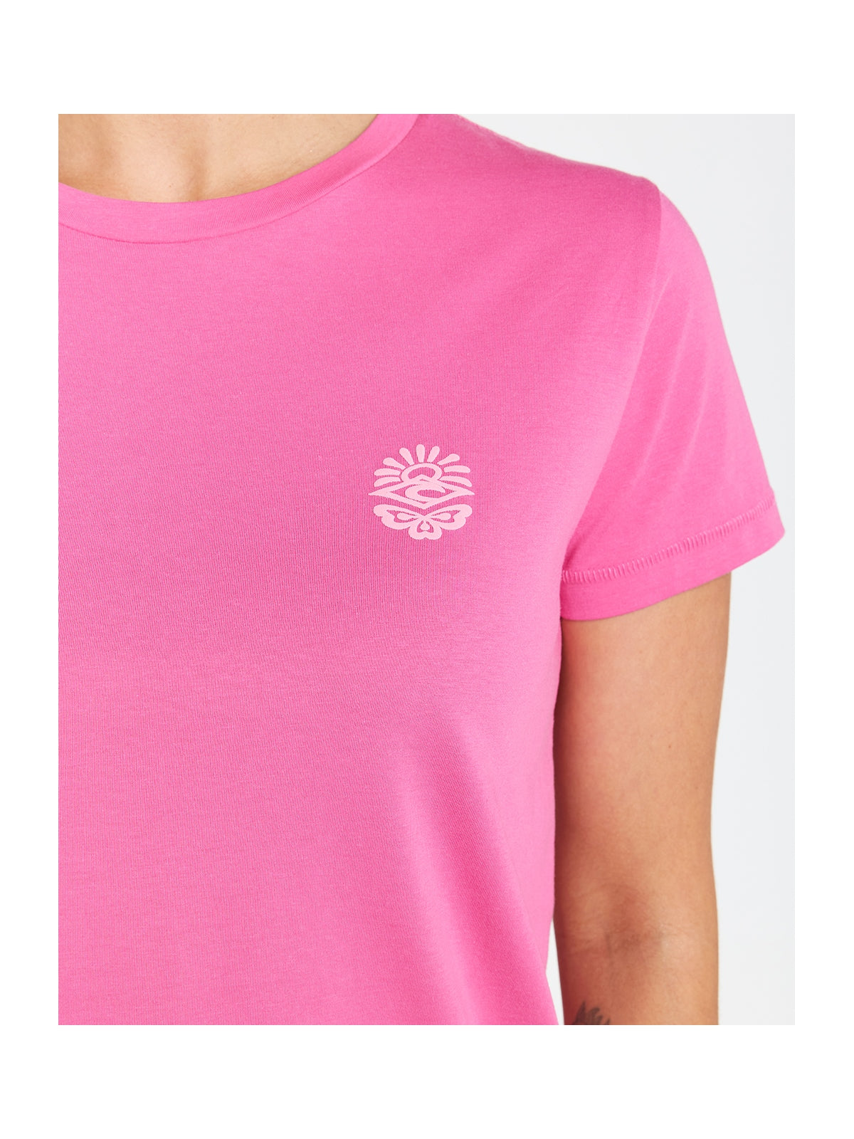Koszulka damska RIP CURL Re-Entry Crew Tee różowa