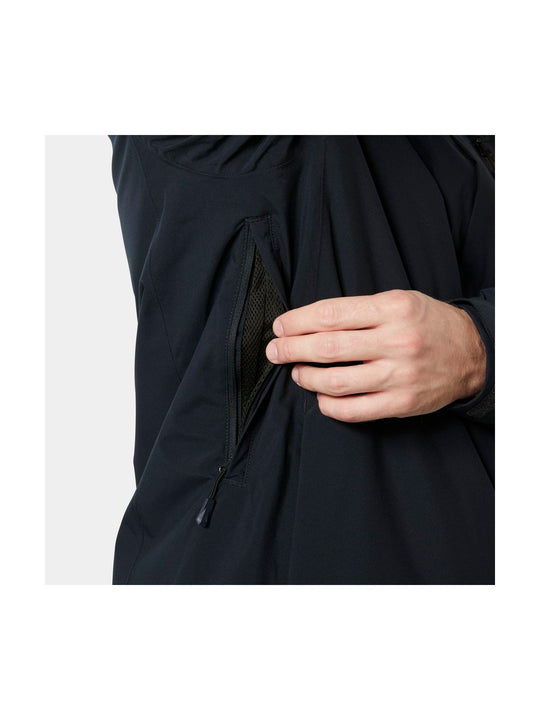 Kurtka narciarska męska HELLY HANSEN CREWSER INSULATED JACKET granatowa
