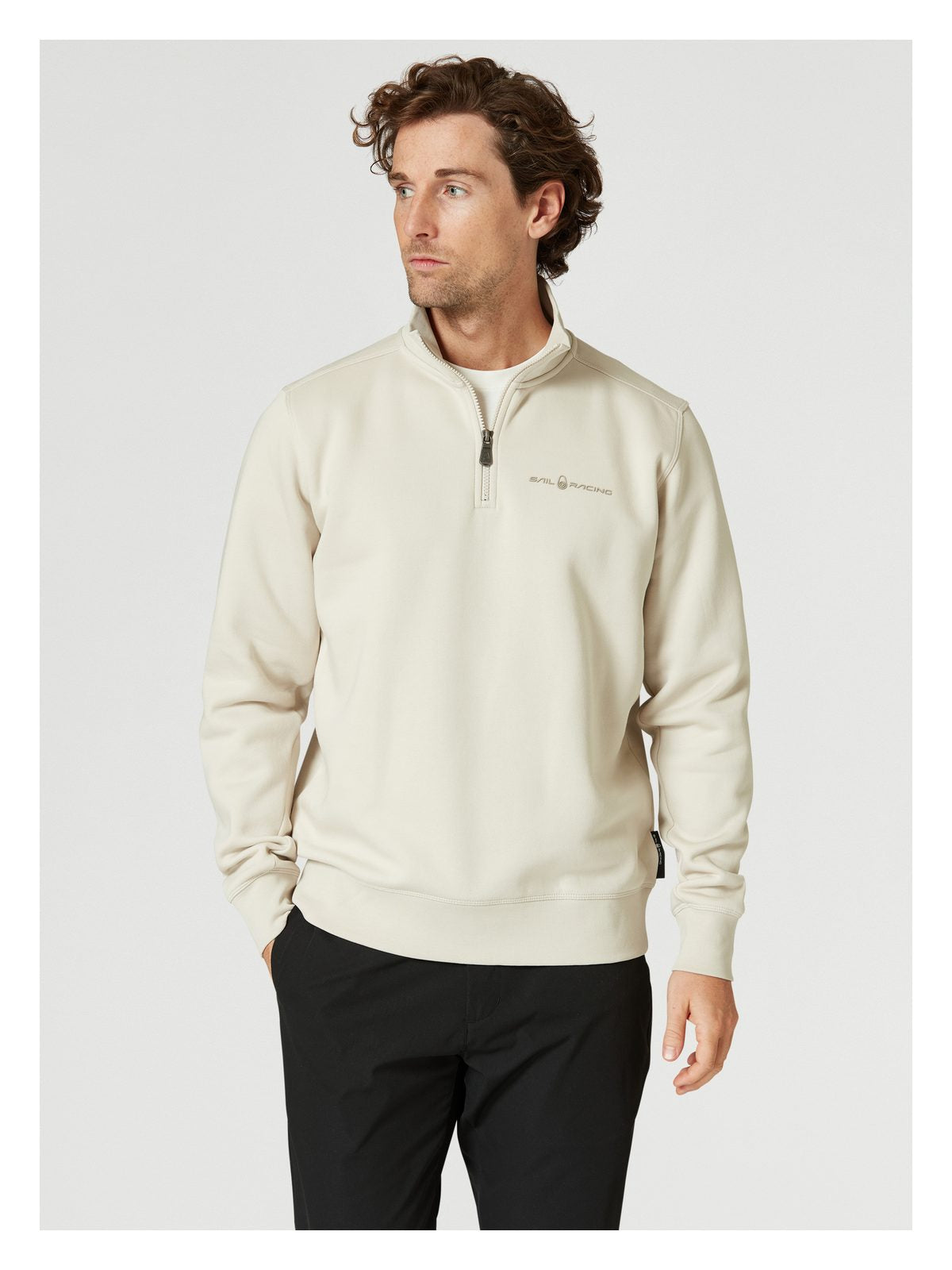 Bluza męska SAIL RACING M Bowman Logo T-Neck biała