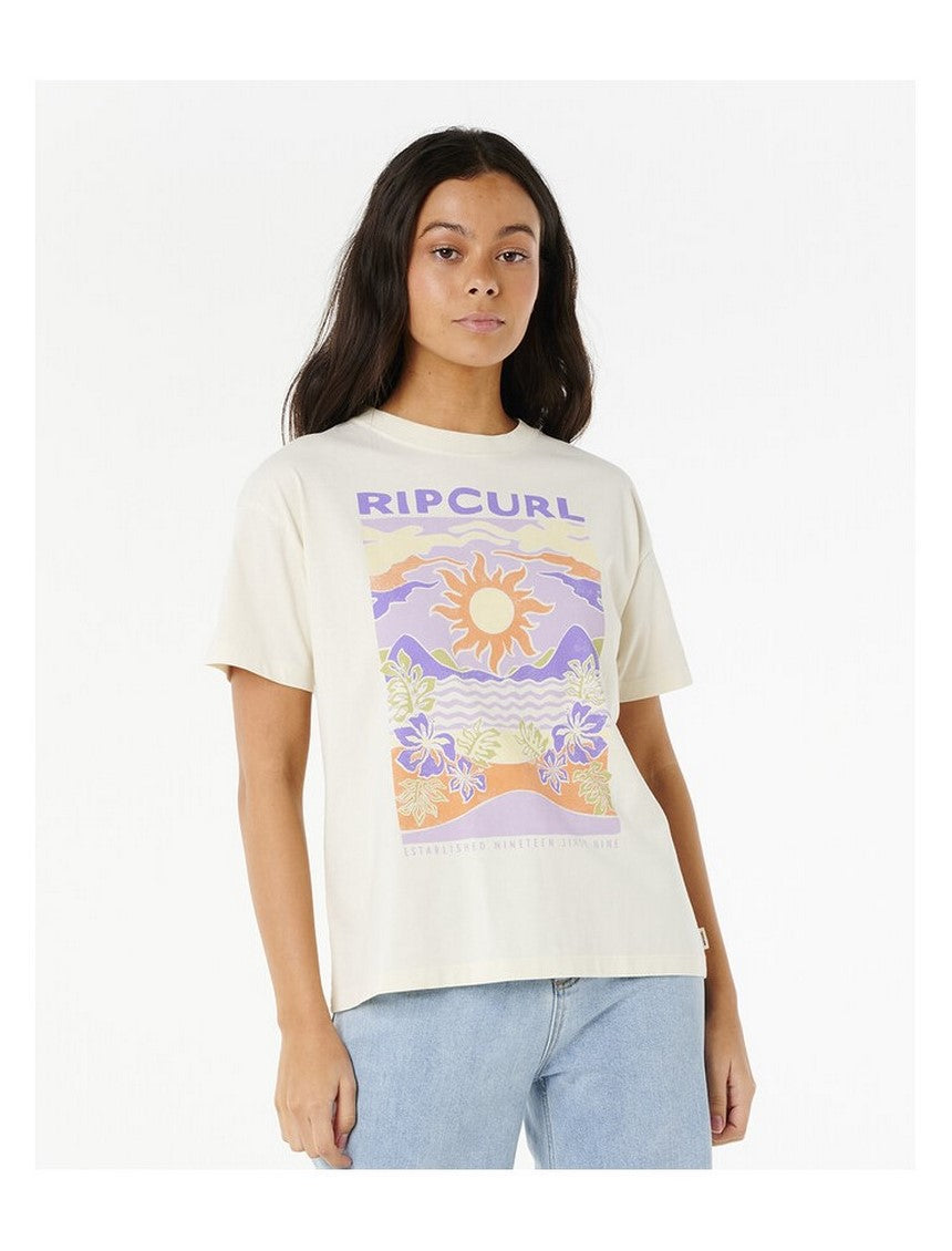 Koszulka RIP CURL Dune Dancer Relaxed Tee biała