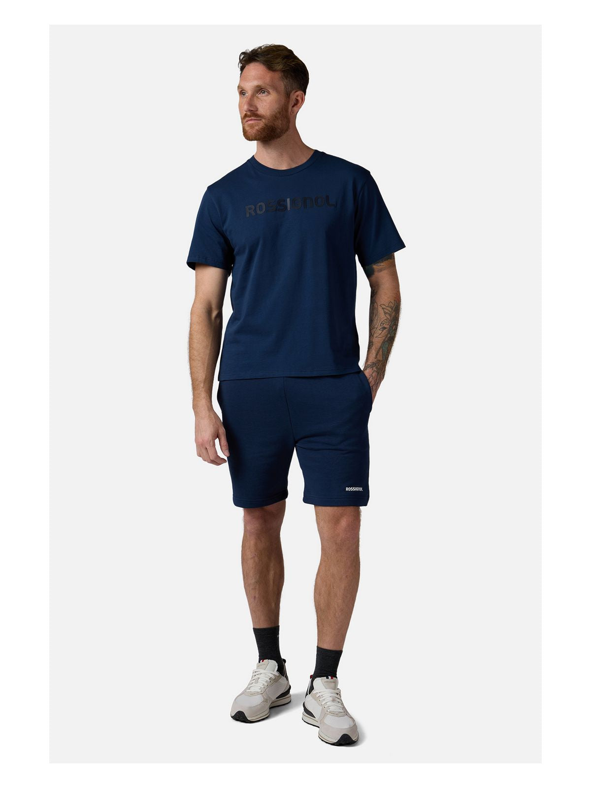 Koszulka męska ROSSIGNOL Prarion Tee granatowy - Adventure Sports