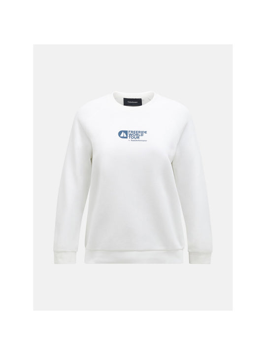 Bluza Peak Performance Fwt W Logo Crew biały - Adventure Sports
