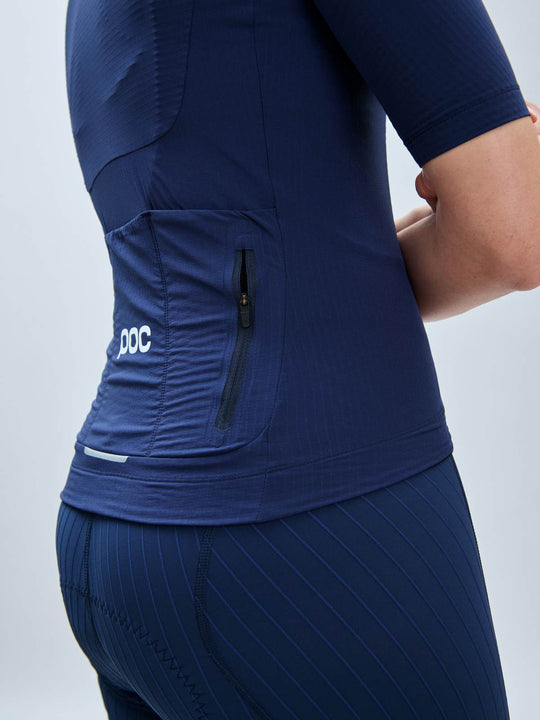 Koszulka rowerowa POC W’s Raceday Jersey - granatowy - Adventure Sports
