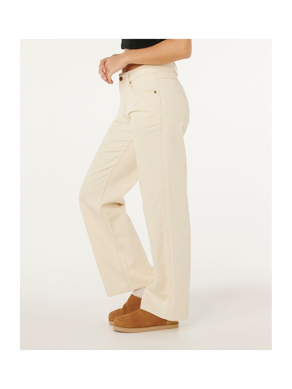 Spodnie damskie RIP CURL Aggie Relaxed Jeans beżowe