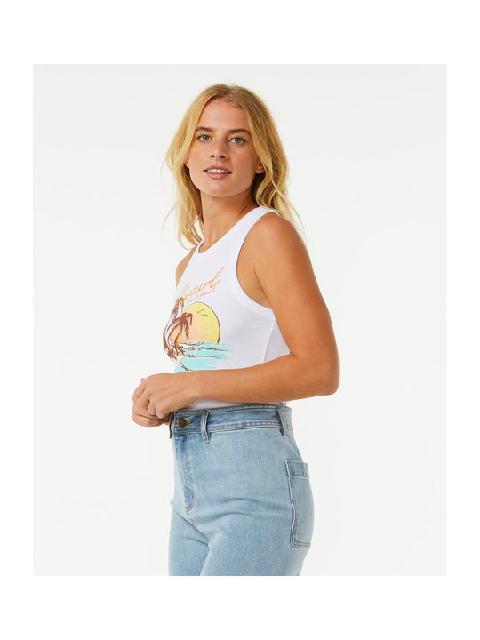 Koszulka RIP CURL Sunset Ribbed Tank czarny - Adventure Sports
