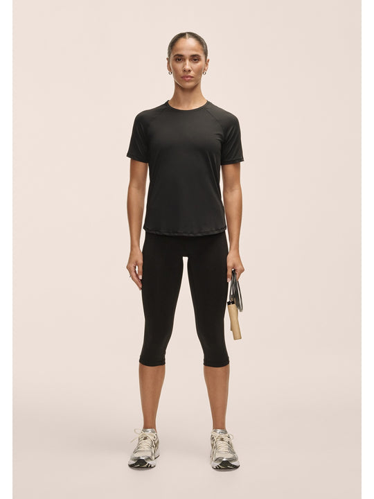Legginsy treningowe damskie CASALL Essential 3/4 Tights kolor czarny

