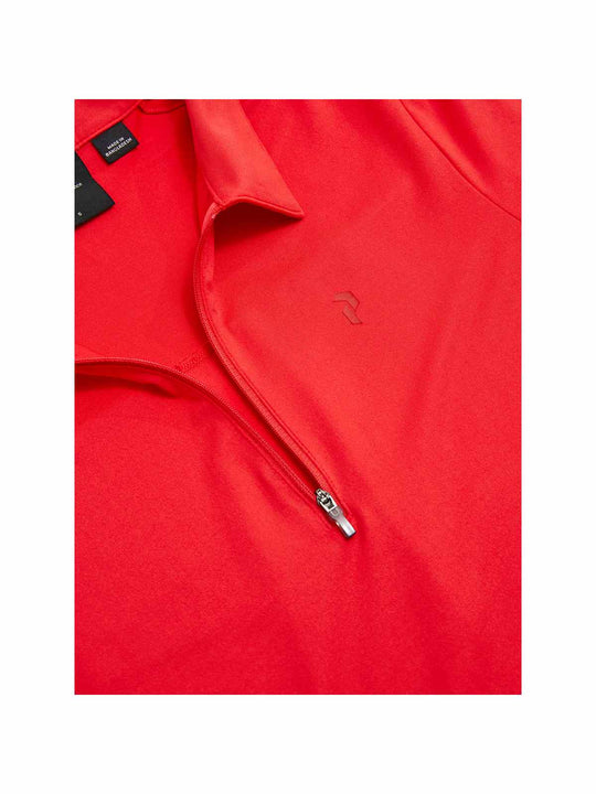 Koszulka PEAK PERFORMANCE W Comfort Zip Polo czerwony - Adventure Sports
