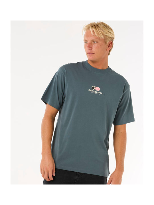 Koszulka męska RIP CURL Pill Icon Tee zielona
