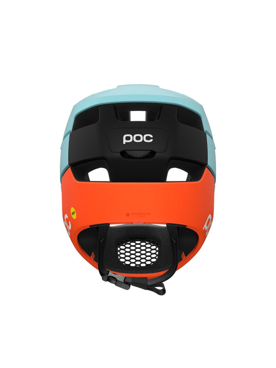 Kask rowerowy POC Otocon Race MIPS niebiesko pomarańczowy
