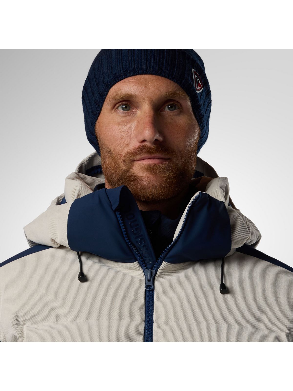 Kurtka narciarska męska ROSSIGNOL M Resort Corduroy Down Bomber szara