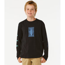 Koszulka RIP CURL Lost Islands Ls Tee Boys czarny - Adventure Sports
