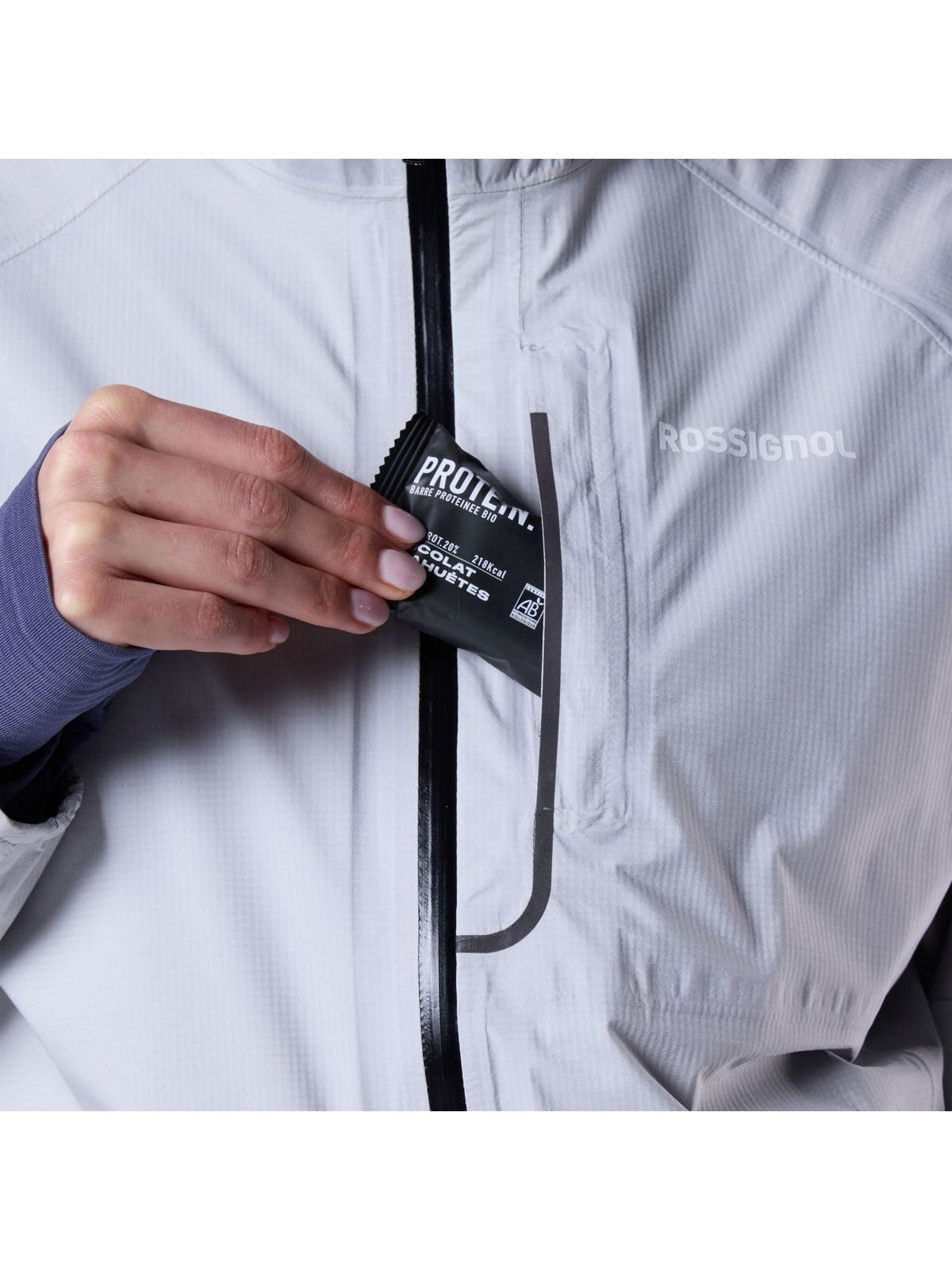 Kurtka damska ROSSIGNOL W Rainproof 2.5L Shell Jkt szara