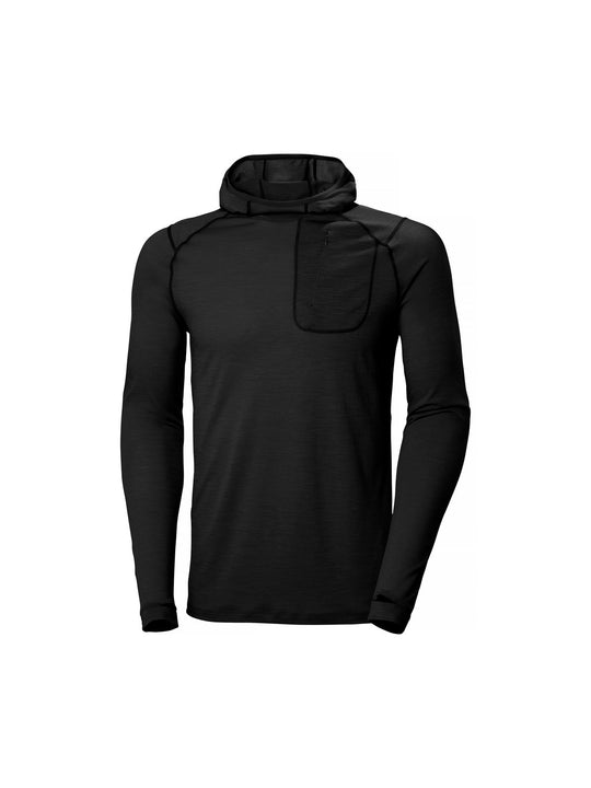 Bielizna termiczna męska HELLY HANSEN HH DURAWOOL GUIDE HOODIE czarna
