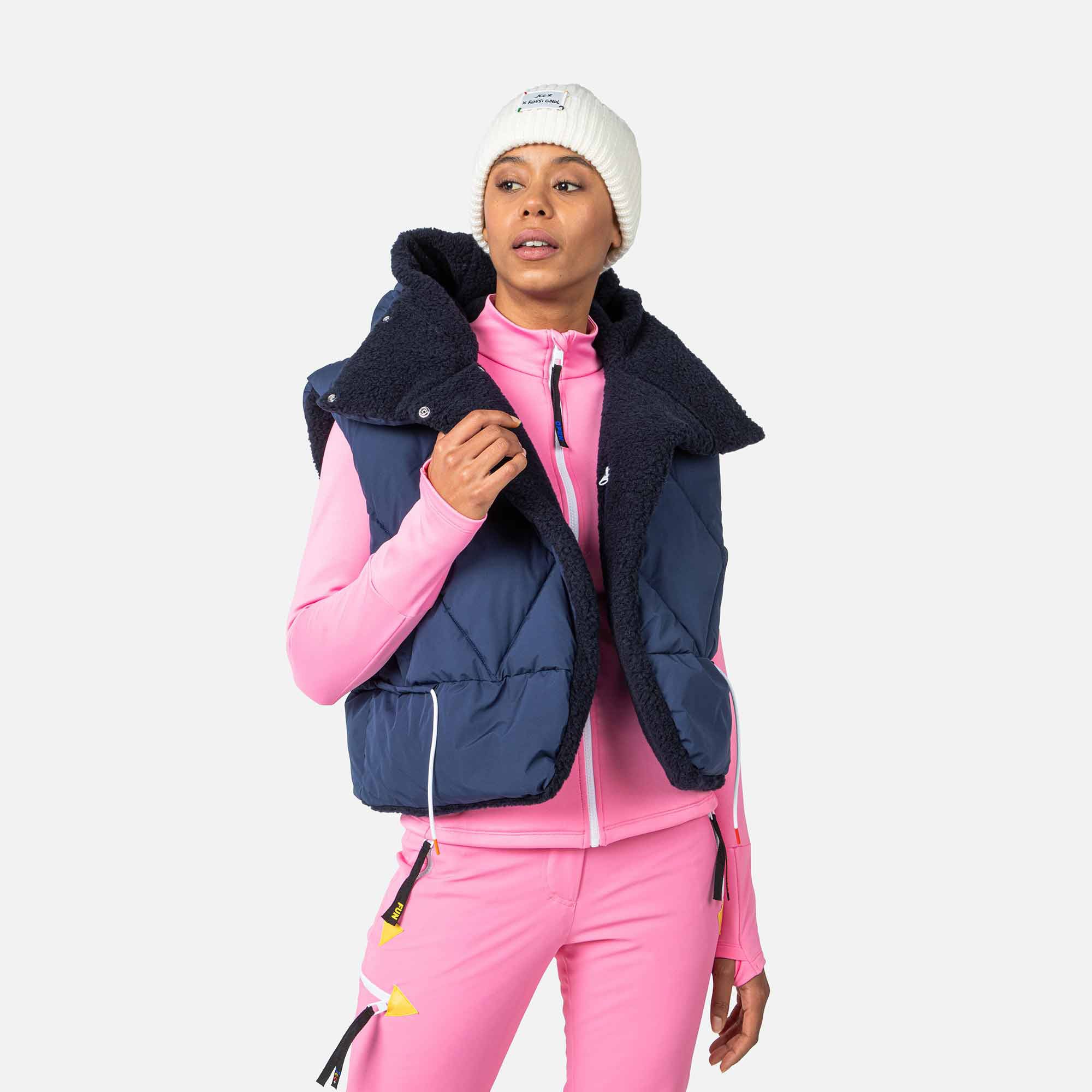 Kamizelka Rossignol W Diamond Vest niebieski - Adventure Sports