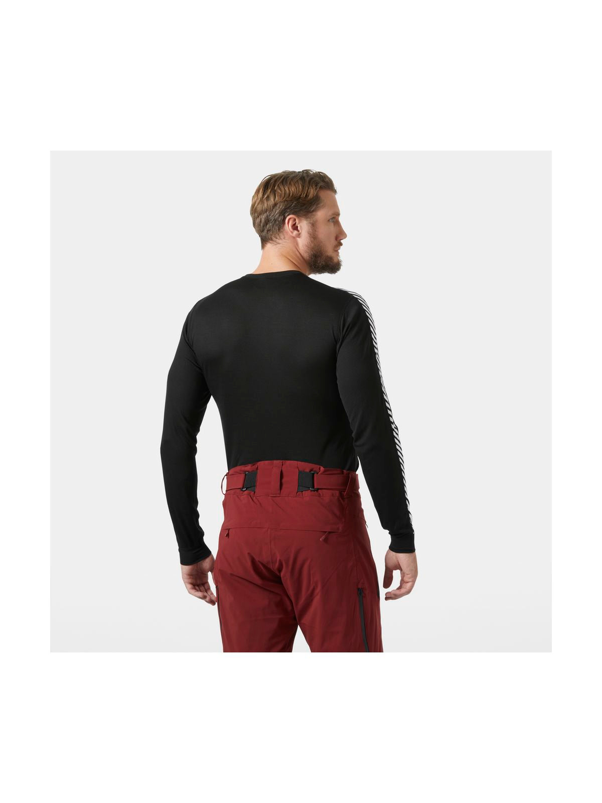 Bielizna termiczna męska HELLY HANSEN HH LIFA STRIPE CREW czarna