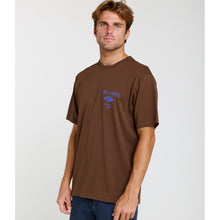 Koszulka męska RIP CURL Fade Out Icon Tee brązowa
