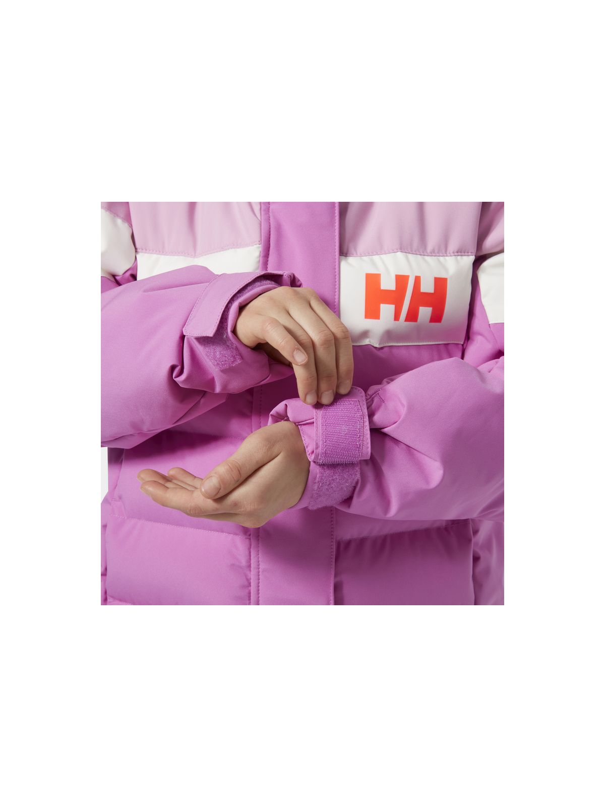 Kurtka narciarska dziecięca HELLY HANSEN Jr Girl Diamond Jacket kolor różowy
