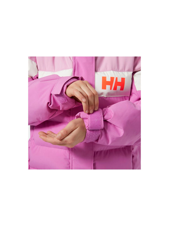 Kurtka narciarska dziecięca HELLY HANSEN Jr Girl Diamond Jacket kolor różowy
