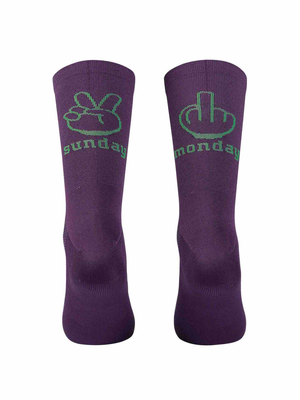 Skarpety rowerowe NORTHWAVE Sunday Monday Sock fioletowy - Adventure Sports