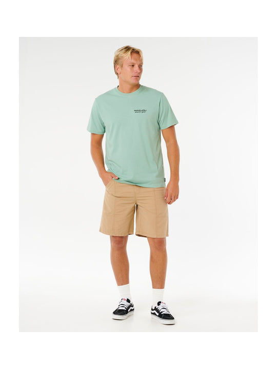 Koszulka męska RIP CURL Vaporcool Search Peak Tee zielona
