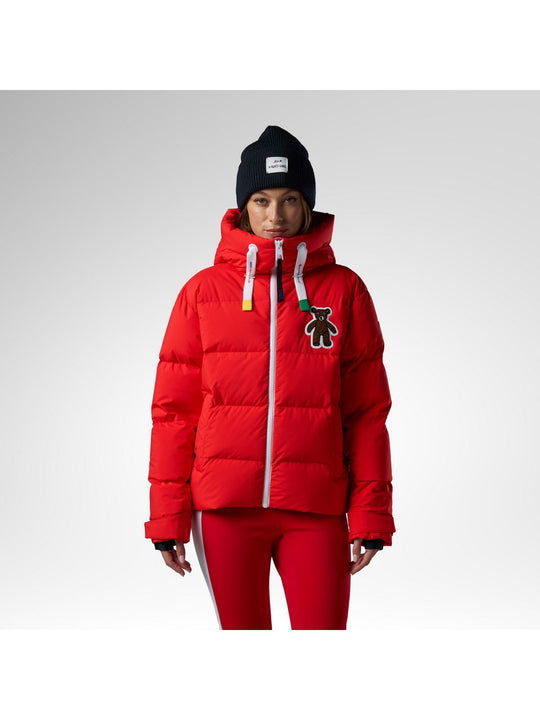 Kurtka narciarska damska ROSSIGNOL W Jcc Allsnow Down Ski Jacket czerwona
