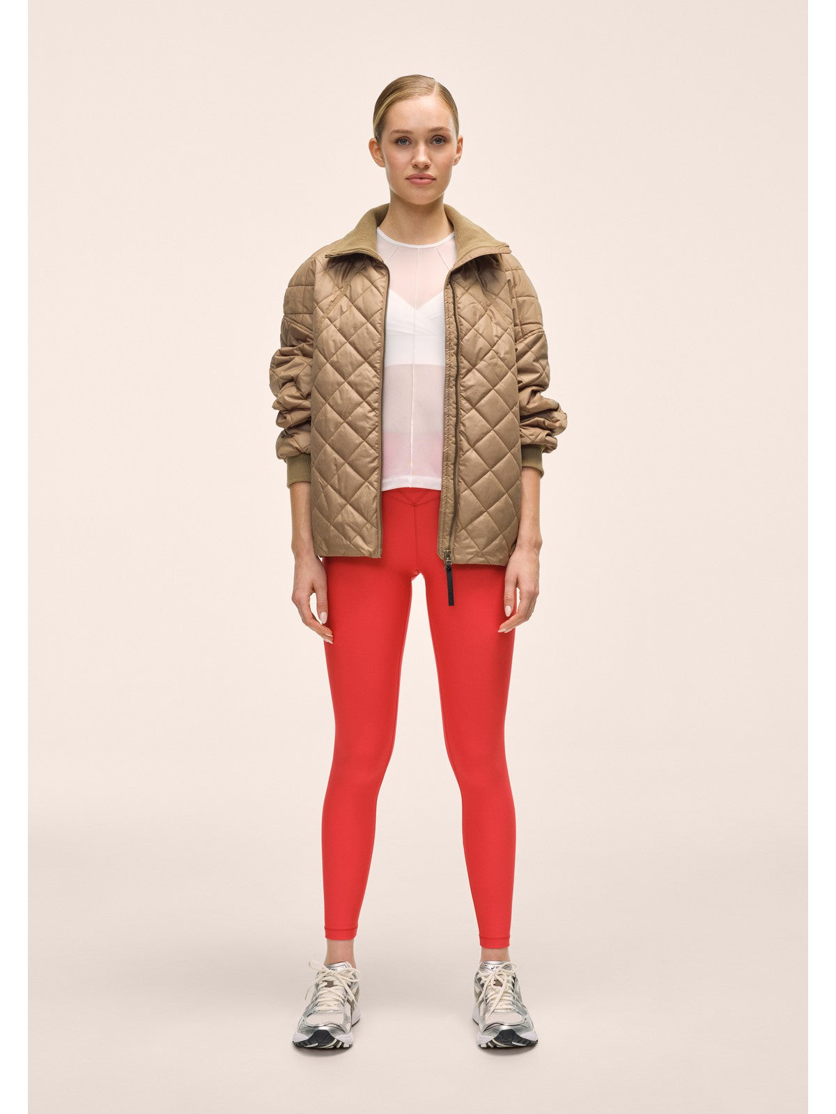 Kurtka damska CASALL Nordic Quilted Jacket kolor brązowy
