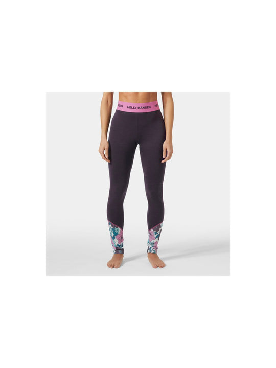 Spodnie damskie HELLY HANSEN W Lifa Merino Midweight Graphic Pant kolor czarny
