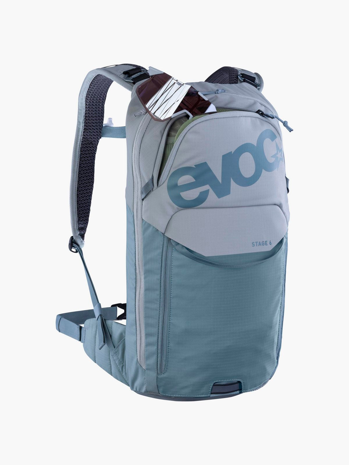 Plecak rowerowy EVOC Stage 6 stone - steel