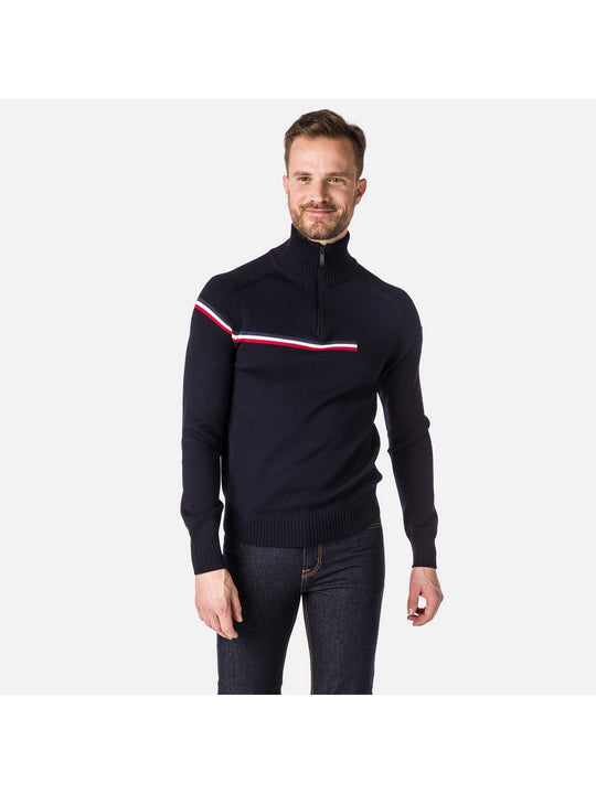 Sweter ROSSIGNOL Major 1/2 Zip granatowy - Adventure Sports
