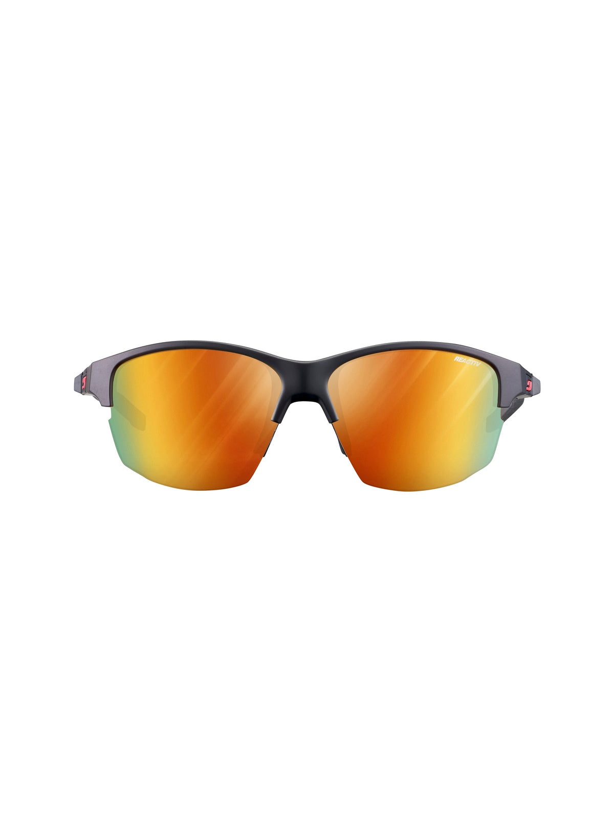 Okulary fotochromowe Julbo Split - czarny/czerwony | Reactiv Light Amplifier cat 1-3 - M - Adventure Sports