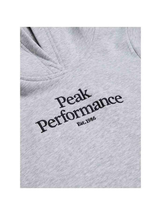 Bluza Peak Performance Jr Original Hood Mel SZARY - Adventure Sports
