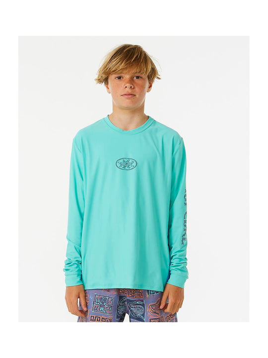 Lycra RIP CURL Lost Islands Upf L/S Boy niebieski - Adventure Sports
