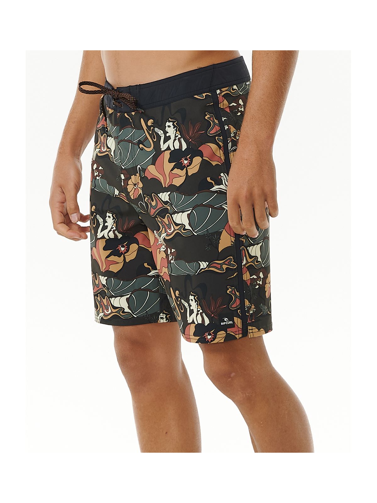 Boardshorty RIP CURL Mirage Postcards czarny - Adventure Sports