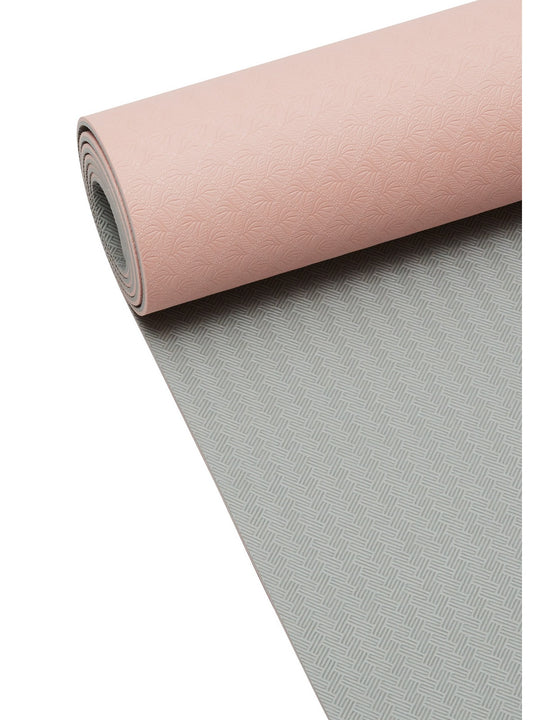Mata do jogi CASALL Yoga mat position 4mm różowo szary - TU - Akcesoria - Adventure Sports
