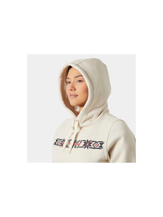 Bluza damska HELLY HANSEN W Elevate Hoodie kolor beżowy
