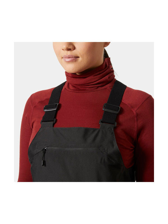 Spodnie narciarskie damskie HELLY HANSEN W POWDERQUEEN BIB 2.0 PANT czarne
