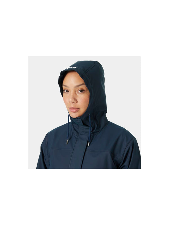 Kurtka damska HELLY HANSEN W Moss Rain Coat granatowa
