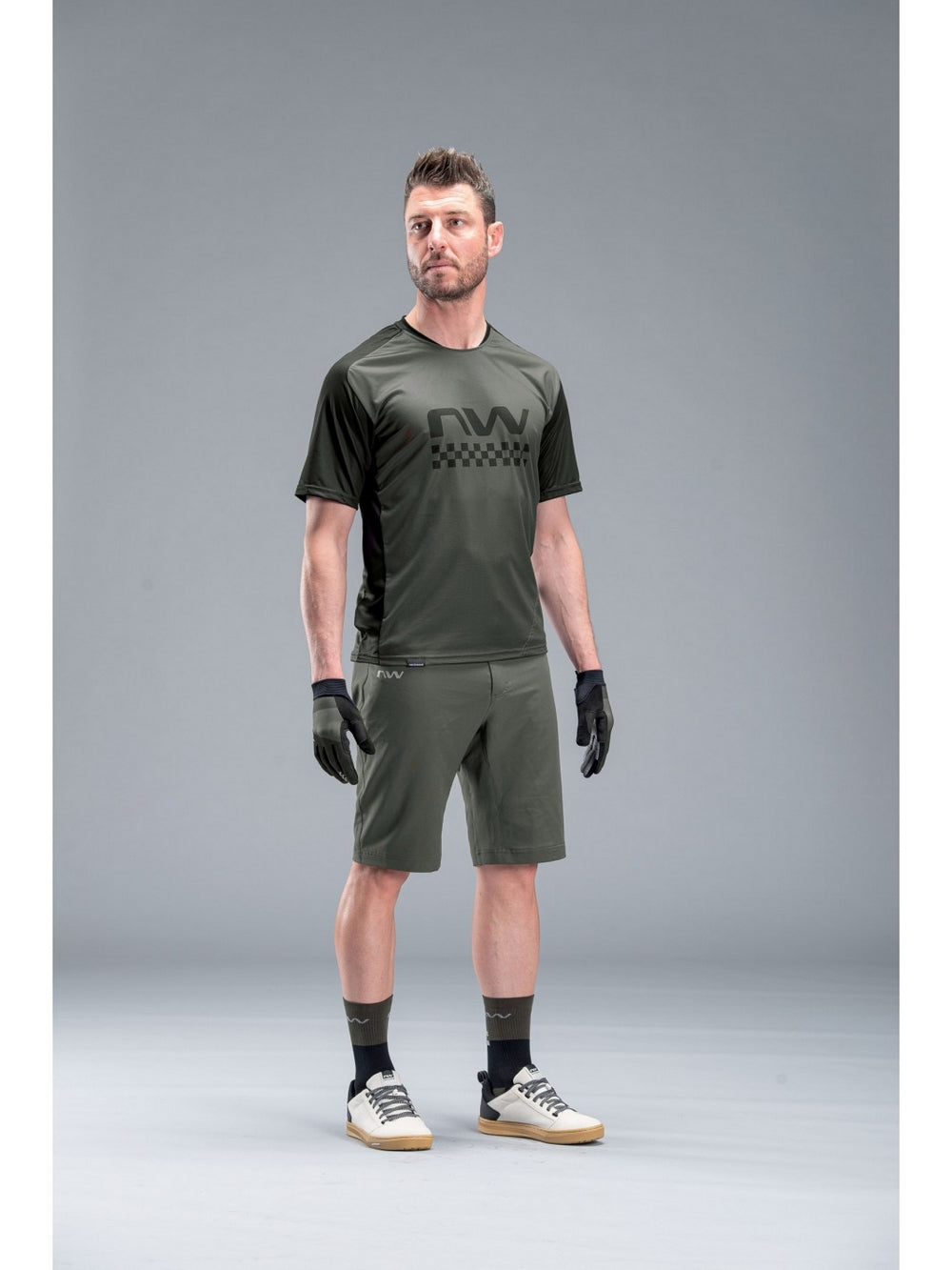 Koszulka rowerowa NORTHWAVE EDGE Jersey - zielony/czarny - Adventure Sports