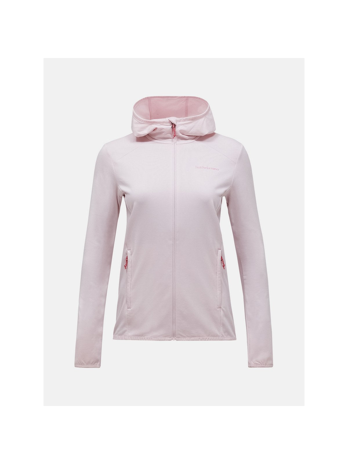 Bluza z kapturem damska PEAK PERFORMANCE Light Zip Hood różowa