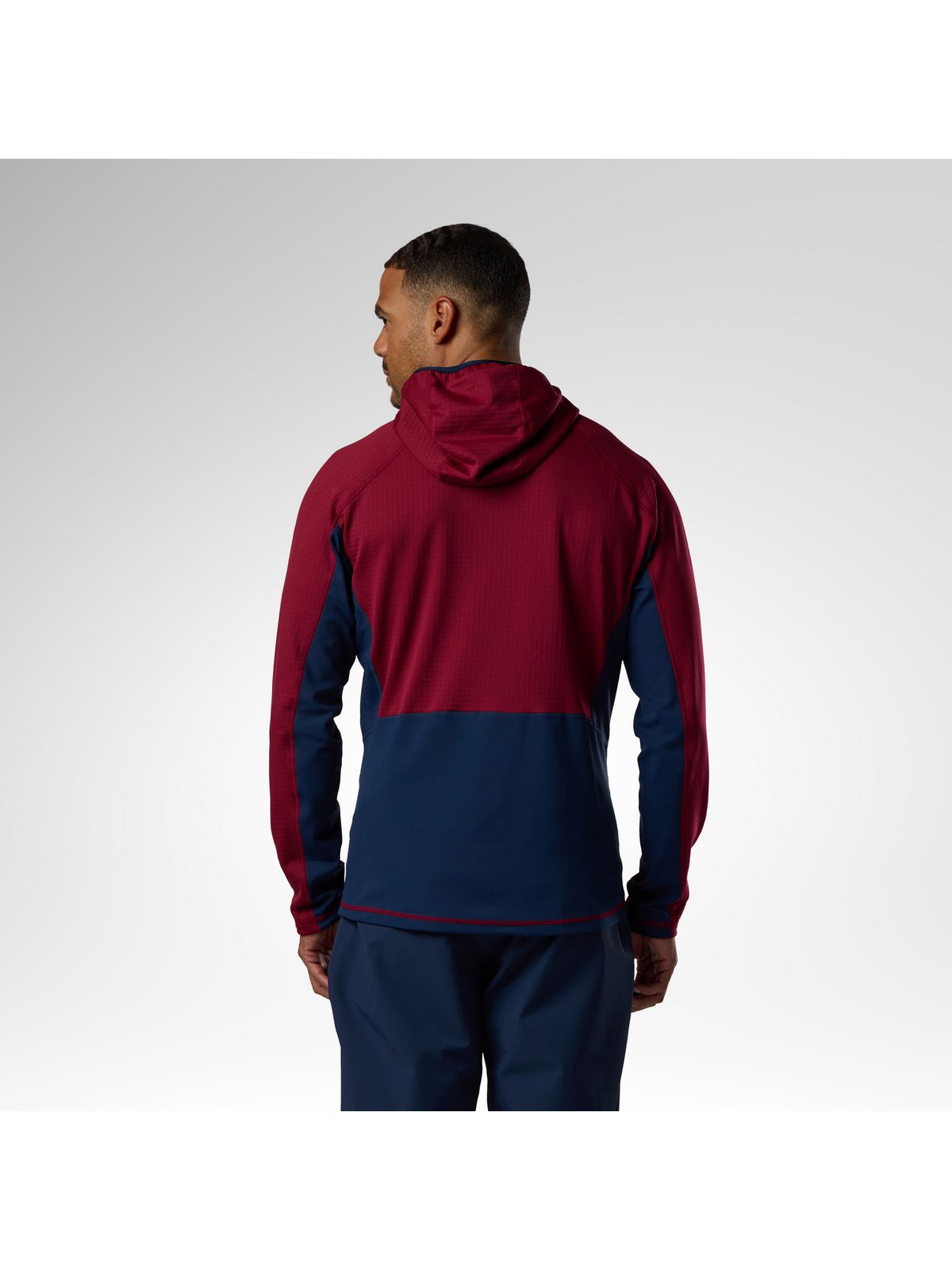 Bluza męska ROSSIGNOL Blackside Mix Fzh Fleece bordowa