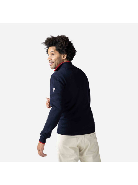 Sweter Rossignol Stripe 1/2 Zip Knit granatowy - Adventure Sports
