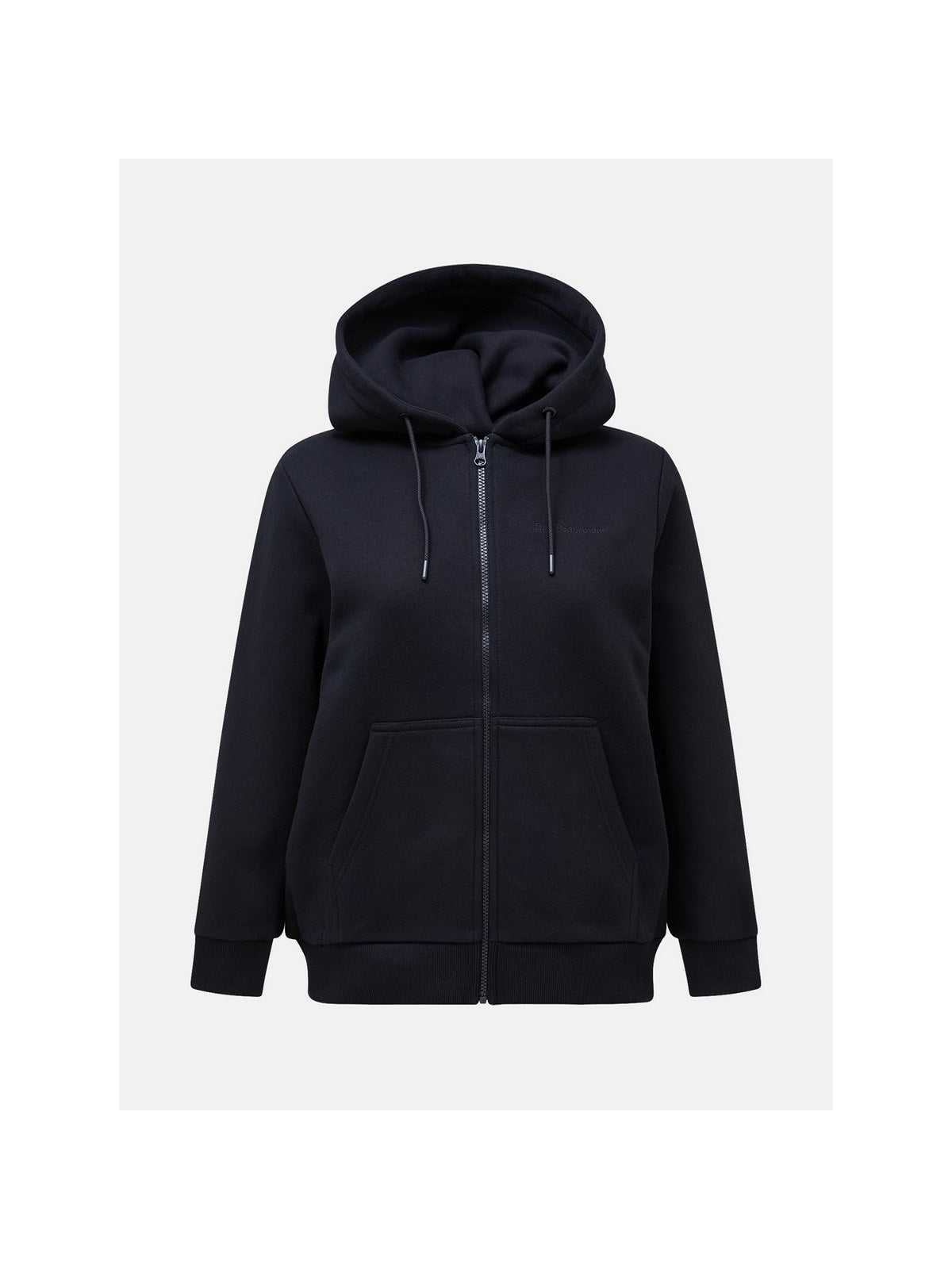 adventuresports bluza-peak-performance-w-original-small-logo-zip-czarny-g79587040-050 front