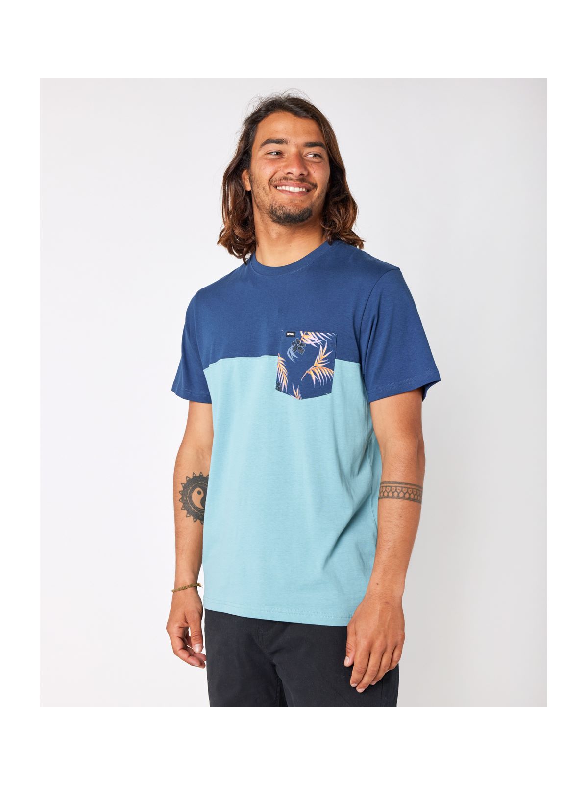 Koszulka RIP CURL Inda Pocket Tee niebieski - Adventure Sports