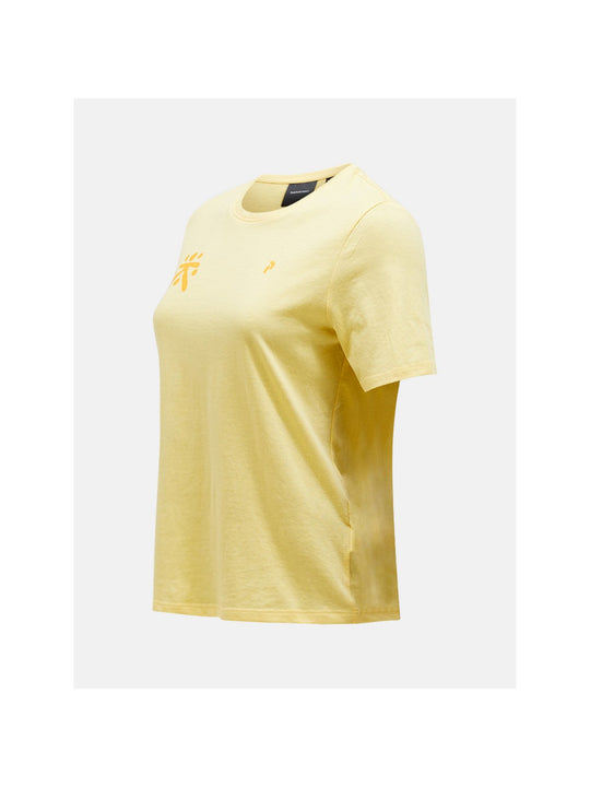 Koszulka PEAK PERFORMANCE Explore Graphic Tee Women żółty - Adventure Sports
