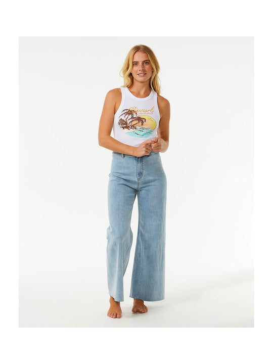 Koszulka RIP CURL Sunset Ribbed Tank czarny - Adventure Sports
