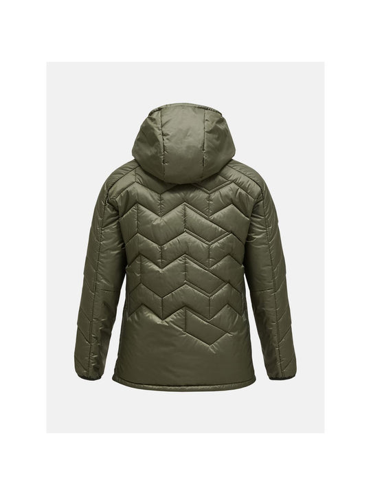 Kurtka zimowa damska Peak Performance W Elevate Liner Hood zielony - narciarska - Adventure Sports
